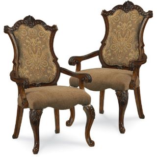 Legacy Classic Pemberleigh Upholstered Arm Chair   Set of 2   Dining Chairs