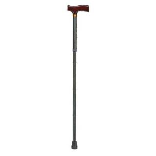 DMI Lightweight Adjustable Foot Cane with Derby Top in Green Ice 502 1325 9912