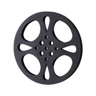 Hollywood 32 inch Metal Film Reel Home Movie Theater Accent Decor