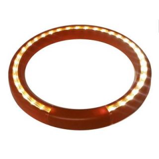 13 in. Terra Cotta Lighted LED Halo Ring Indoor/Outdoor Planter Accessory 13TNSL