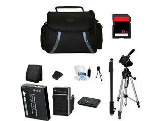 Starter accessories Bundle kit + Battery + 32GB +Charger+Case for Canon ELPH 340