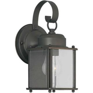 Talista 1 Light Outdoor Royal Bronze Lantern with Clear Beveled Glass Panels CLI FRT1047 01 14