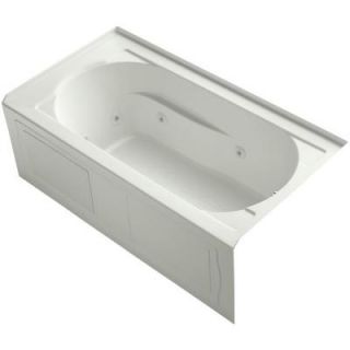 KOHLER Devonshire 5 ft. Acrylic Right Hand Drain Rectangular Apron Front Whirlpool Bathtub in Dune K 1357 RA NY