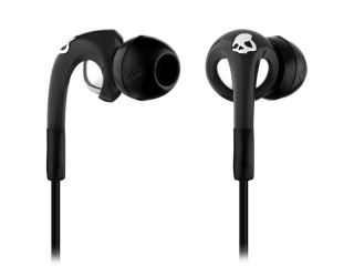 Skullcandy FIX In Ear Stereo Earbuds w/In Line Mic Control Black/Chrome (S2FXDM 008)