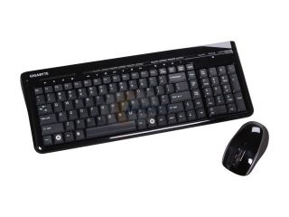 GIGABYTE  KM7580  Black  15  Function Keys 2.4GHz Wireless  Keyboard   Retail