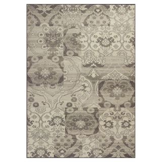 KAS Rugs Gorgeous Transitions Gray Rectangular Indoor Woven Distressed Area Rug (Common 8 x 11; Actual 94 in W x 134 in L x 0 ft Dia)