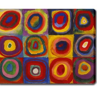 Wasilly Kandinsky Color Study  Squares with Concentric Circles Oil