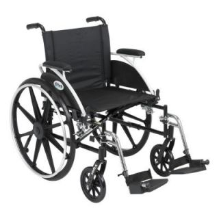 Drive Viper Wheelchair with Removable Flip Back Desk Arms and Swing Away Footrest l420dda sf