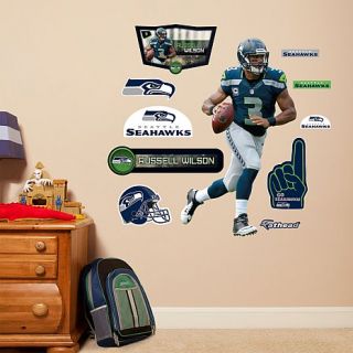Officially Licensed NFL Russell Wilson Fathead Junior Wall Decals   Seattle Sea   7627231
