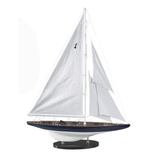 Authentic Models Wood and Cotton 1934 J Yacht Rainbow Replica