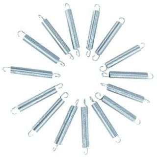 Upper Bounce 3.5 in. Trampoline Springs, Heavy Duty Galvanized, Set of 15 (Spring Size Measures From Hook to Hook) UBHWD SP 3.5 15