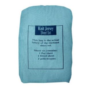Textiles Plus Inc. 100pct Cotton Solid Jersey Knit Sheet Set