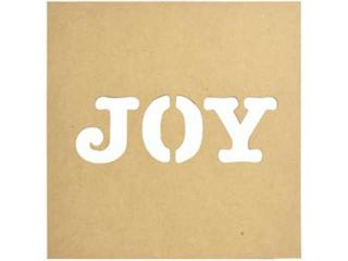 Beyond The Page MDF Silhouette Wall Art 12"X12" Frame Joy To The World