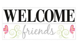 Welcome Friends Peel and Stick Wall Decals   Wall Decals