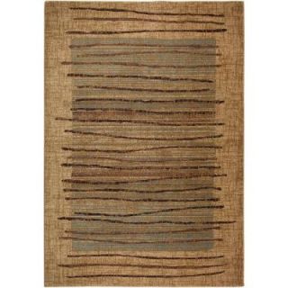 Rizzy Home Bellevue Collection Beige Striped 1 ft. 8 in. x 2 ft. 6 in. Area Rug BV 3193 1 8