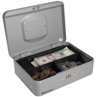 Barska 10 inch Cash Box with Combination Lock   Business and Home Safes