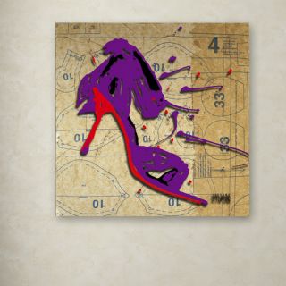 Trademark Fine Art Purple Bow Heel by Roderick Stevens Graphic Art