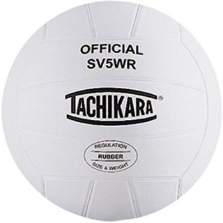 Tachikara SV5WR Top Grade Rubber Volleyball, White