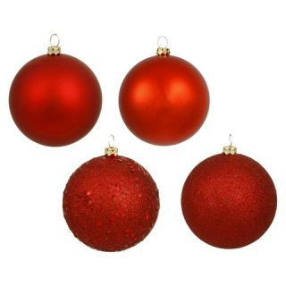 Assorted Ornament Ball   Red (16 Per Box)