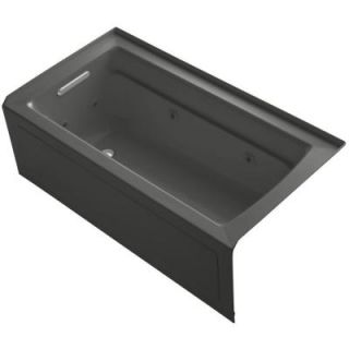 KOHLER Archer 5 ft. Whirlpool Tub in Thunder Grey K 1122 HL 58