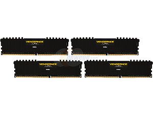 CORSAIR Vengeance LPX 16GB (4 x 4GB) 288 Pin DDR4 SDRAM DDR4 3000 (PC4 24000) Memory Kit Model CMK16GX4M4B3000C15