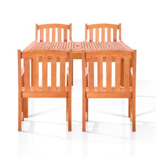 Eco friendly Coolidge 5 piece Oil Rubbed Outdoor Dining Set