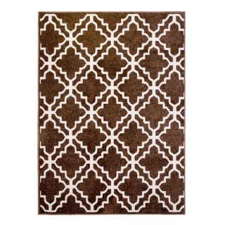 Home Dynamix Reaction Abstract Brown Area Rug