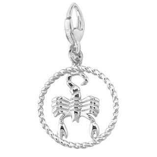 Sterling Silver Scorpio Zodiac Symbol Charm