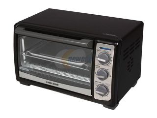 Black & Decker TRO4075B Black 4 Slice Toaster Oven With Convection