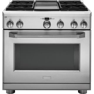 Monogram Monogram Freestanding 6.2 cu ft Self Cleaning Convection Gas Range (Stainless Steel) (Common 36 in; Actual 35.875 in)