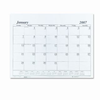 One Color Monthly Desk Pad Calendar Refill, 22w x 17h, 2013