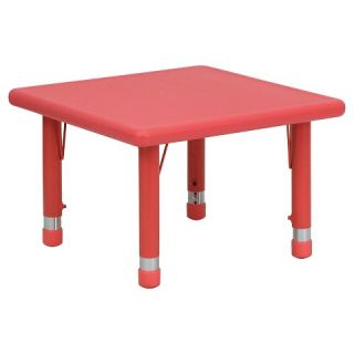 Flash Furniture Square Activity Table   Red