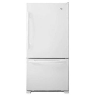 Amana 33 in. W 22.1 cu. ft. Bottom Freezer Refrigerator in White ABB2224BRW