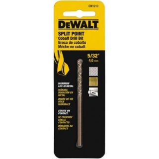 DEWALT 5/32 in. Cobalt Split Point Drill Bit DW1210