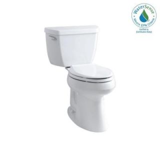 KOHLER Highline Classic Comfort Height 2 piece 1.28 GPF Single Flush Elongated Toilet in White K 3713 0