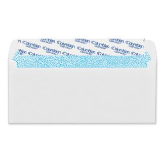 Grip Seal Business Envelope, 4 1/8 x 9 1/2, 24 lb, White, 250/Box