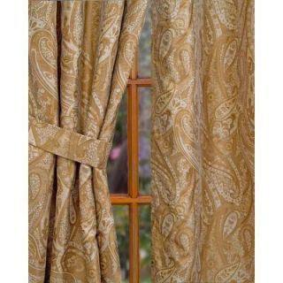 Home Decorators Collection Honey Vanderbilt Rod Pocket Panel   in. W x 96 in. L VANHON53x96ROD