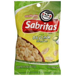 Sabritas Salt and Lime Peanuts, 7 oz (Pack of, 12)