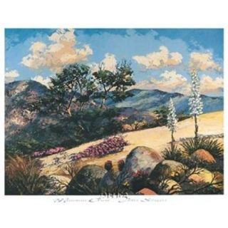 Mountain Desert Poster Print by Jules Scheffer (32 x 26)