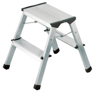 L90 2 Step Aluminum Step Stool with 330 lb. Load Capacity by Hailo USA