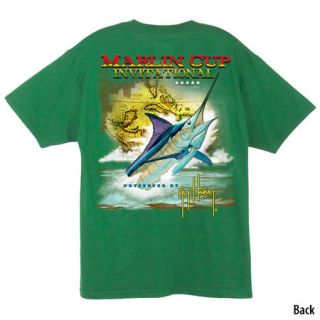Guy Harvey Mens Marlin Cup Short Sleeve Pocket Tee 773630