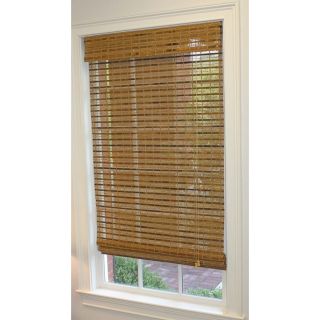 Style Selections Pecan Light Filtering Bamboo Natural Roman Shade (Common 52 in; Actual 51.5 in x 64 in)