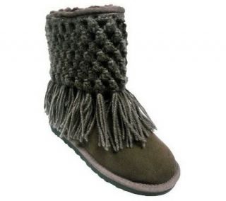 Lamo Sheepskin Crochet Boots —