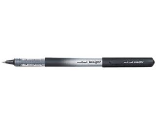 Uni Ball Rollerball Pen 0.7 mm Pen Point Size   Black Ink   Black, Silver Barrel   1 Each