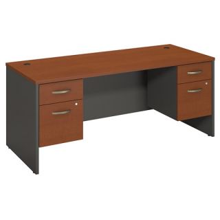 Series C Desk Shell with 2 Pedestals by Bush Business Furniture