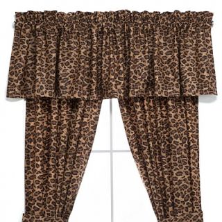 Clever Carriage Home Safari Leopard Window Valance   7656213