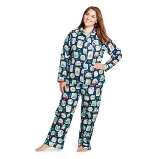 Womens Plus Size Flannel Pajama Set   Nick & Nora®