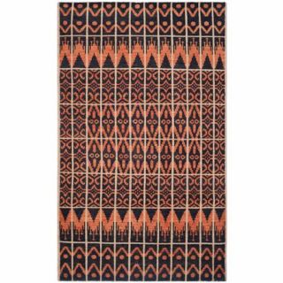 Safavieh Kenya Evelina Hand Woven Wool Area Rug, Orange/Black
