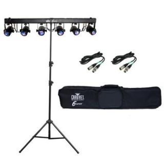 CHAUVET 6SPOT 6 SPOT LED Effect Stage Light Bar System + CH 06 Stand + Cables
