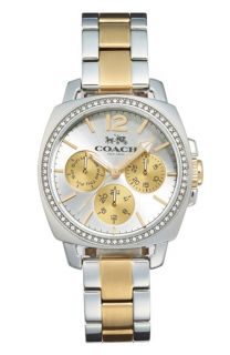 COACH Boyfriend Crystal Bezel Bracelet Watch, 34mm